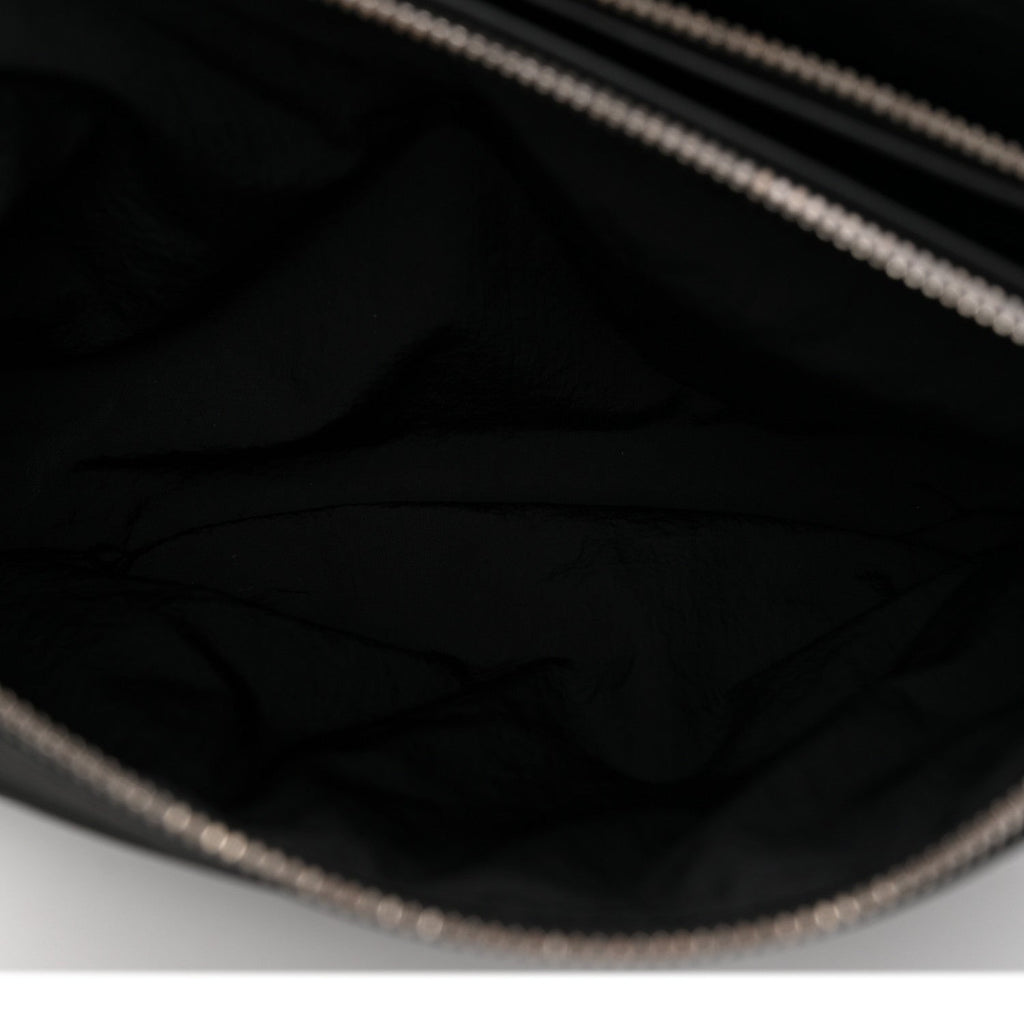 Grained Calfskin Duo Bag Black