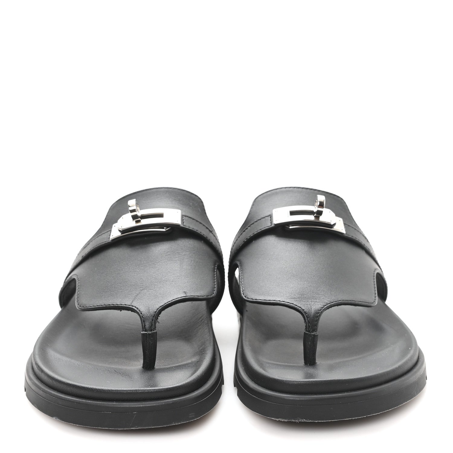 Calfskin Womens Empire Sandals 36 Black