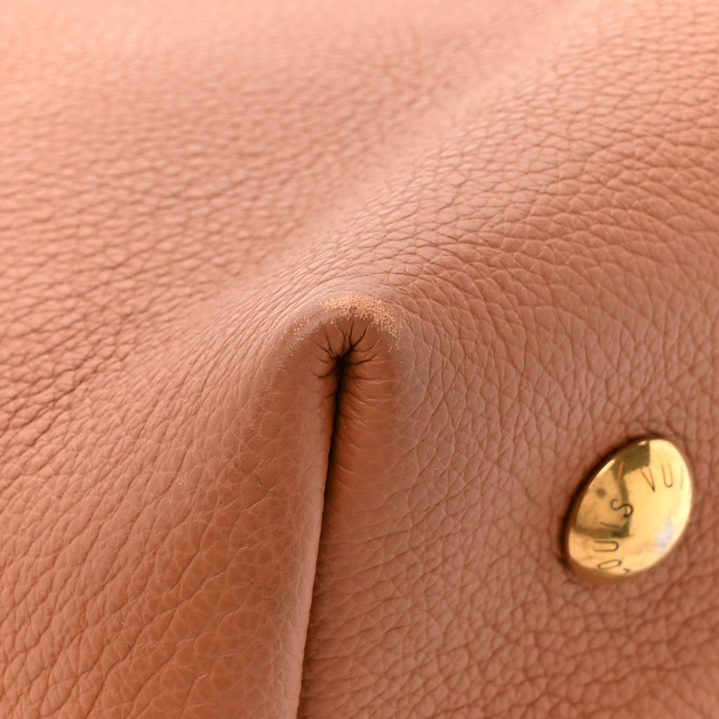 Grained Calfskin Low Key Hobo PM Cognac
