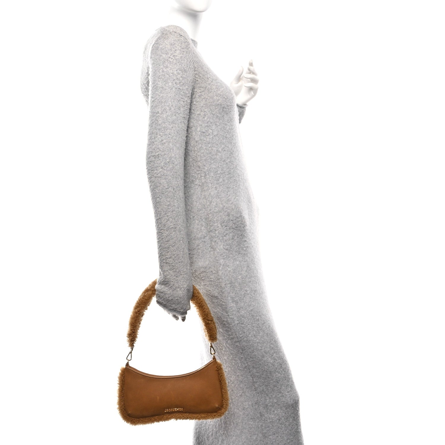 Suede Shearling Le Bisou Doux Camel
