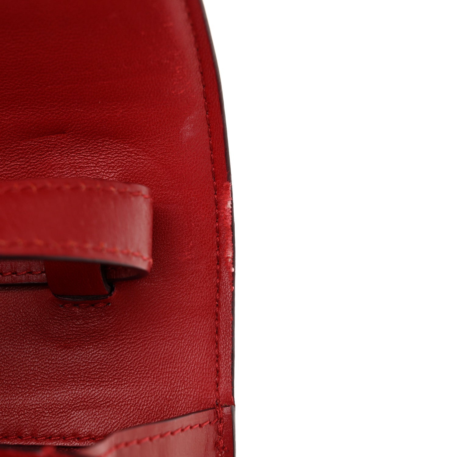 Smooth Calfskin Small Classic Box Flap Bag Red