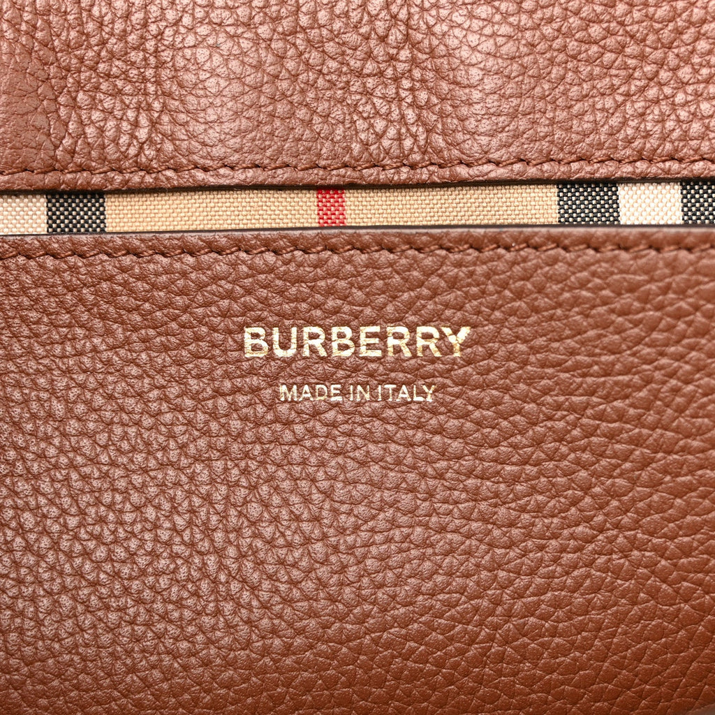Calfskin Vintage Check Note Crossbody Bag Tan