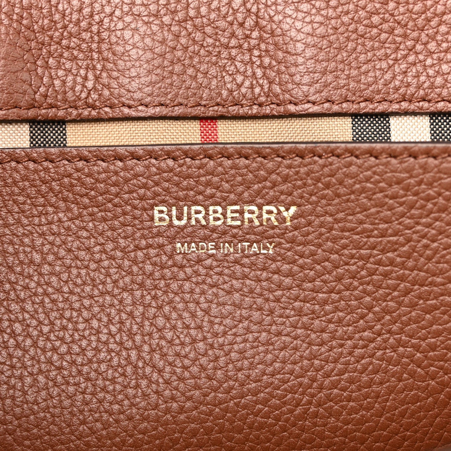 Calfskin Vintage Check Note Crossbody Bag Tan