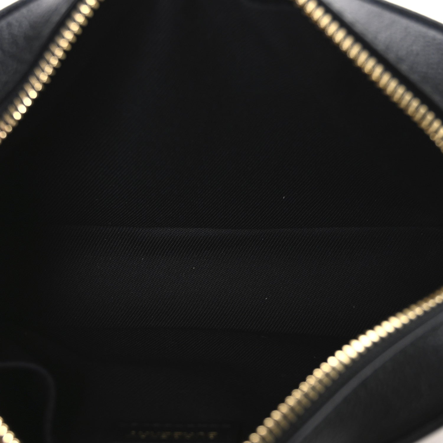 Giant Check Calfskin Small Camera Bag Black