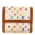 Monogram Multicolor Porte-Monnaie Billets Wallet White