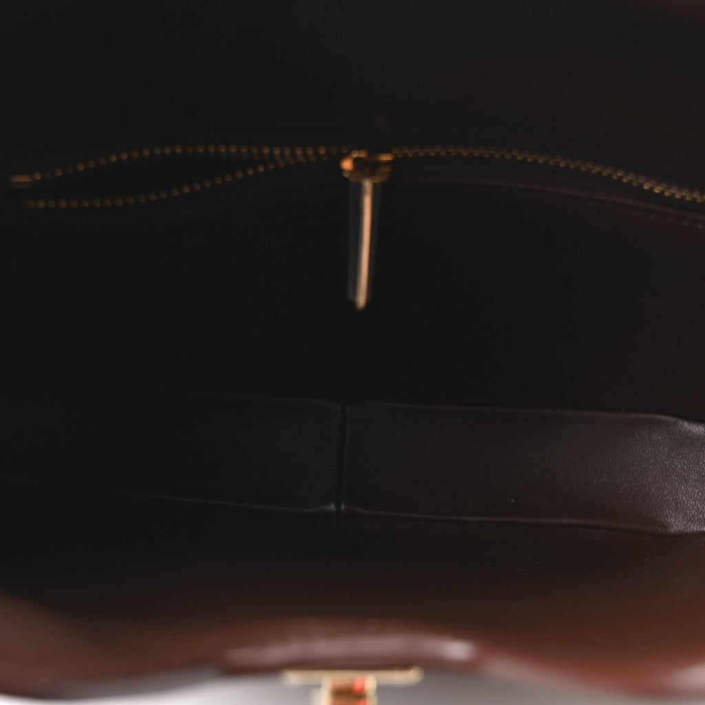 Smooth Calfskin Small Camille 16 Soft Bag Chestnut