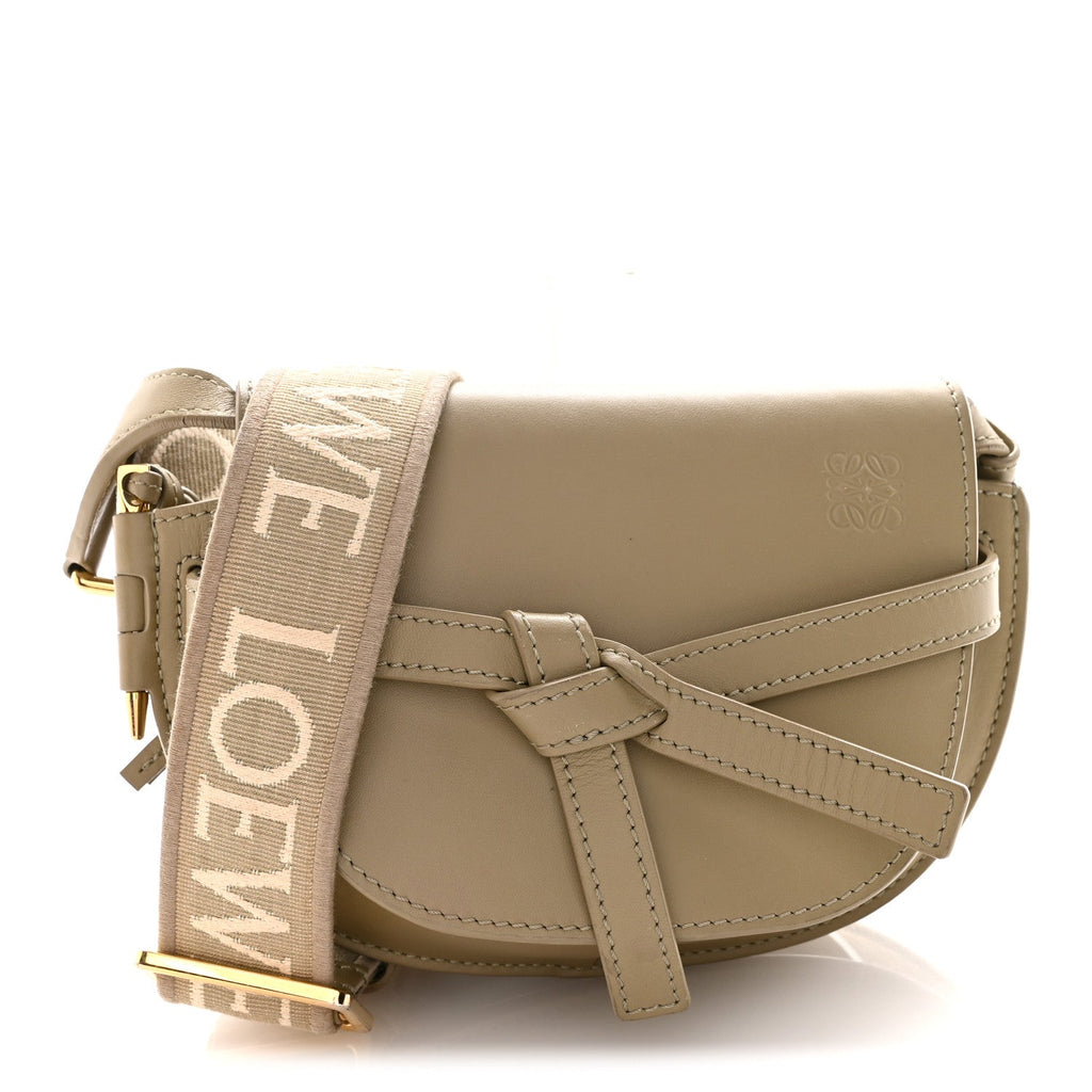 Calfskin Jacquard Mini Gate Dual Bag Butter