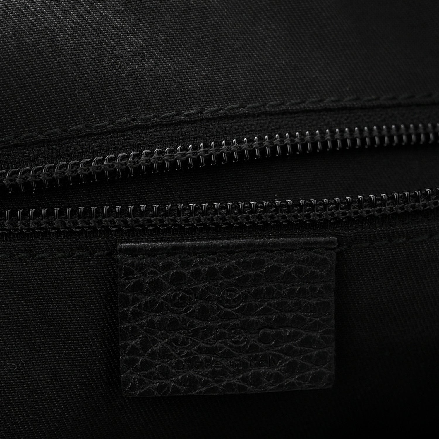 Denim Monogram Flat Messenger Bag  Black