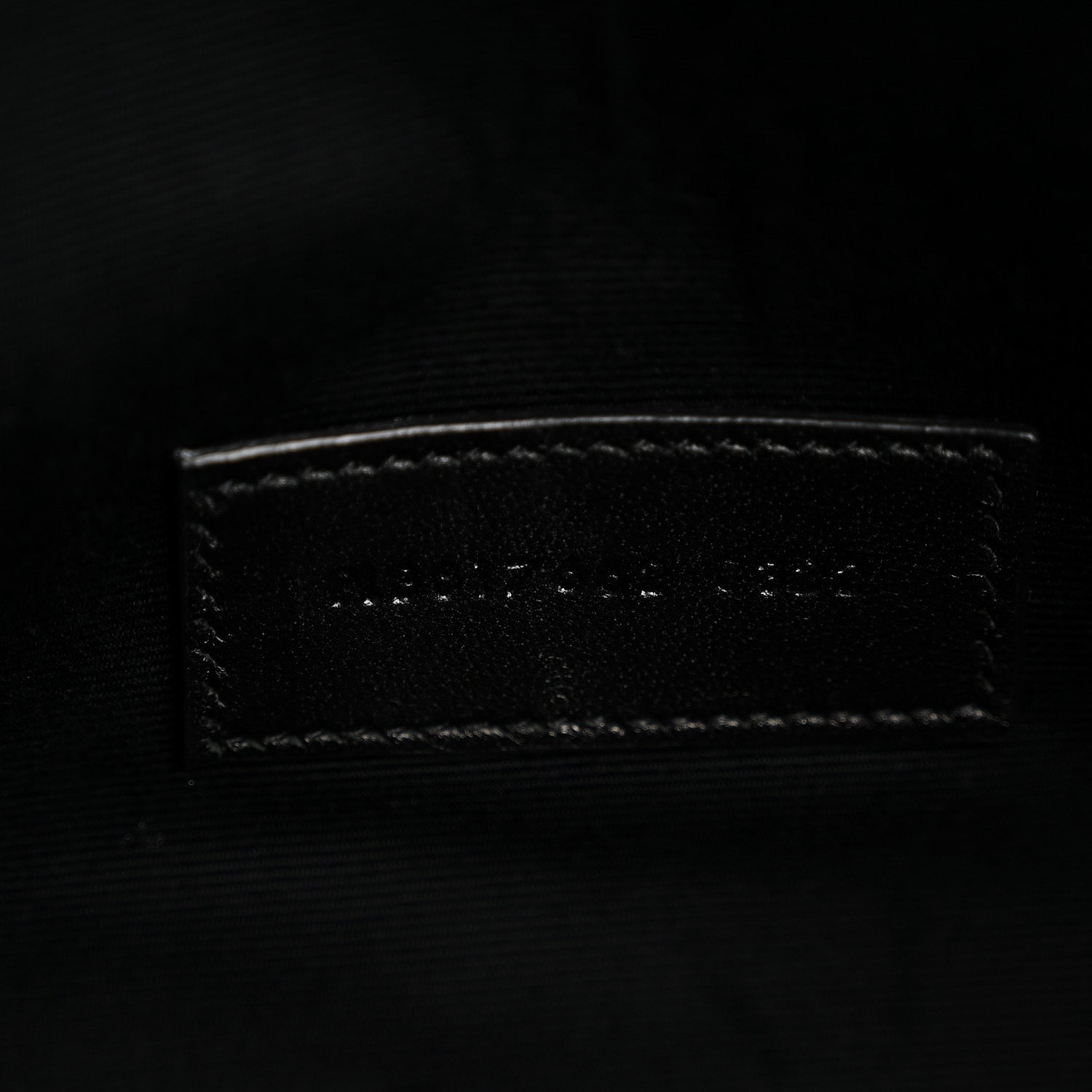 Grain De Poudre Matelasse Chevron Monogram Monochrome Envelope Clutch Black