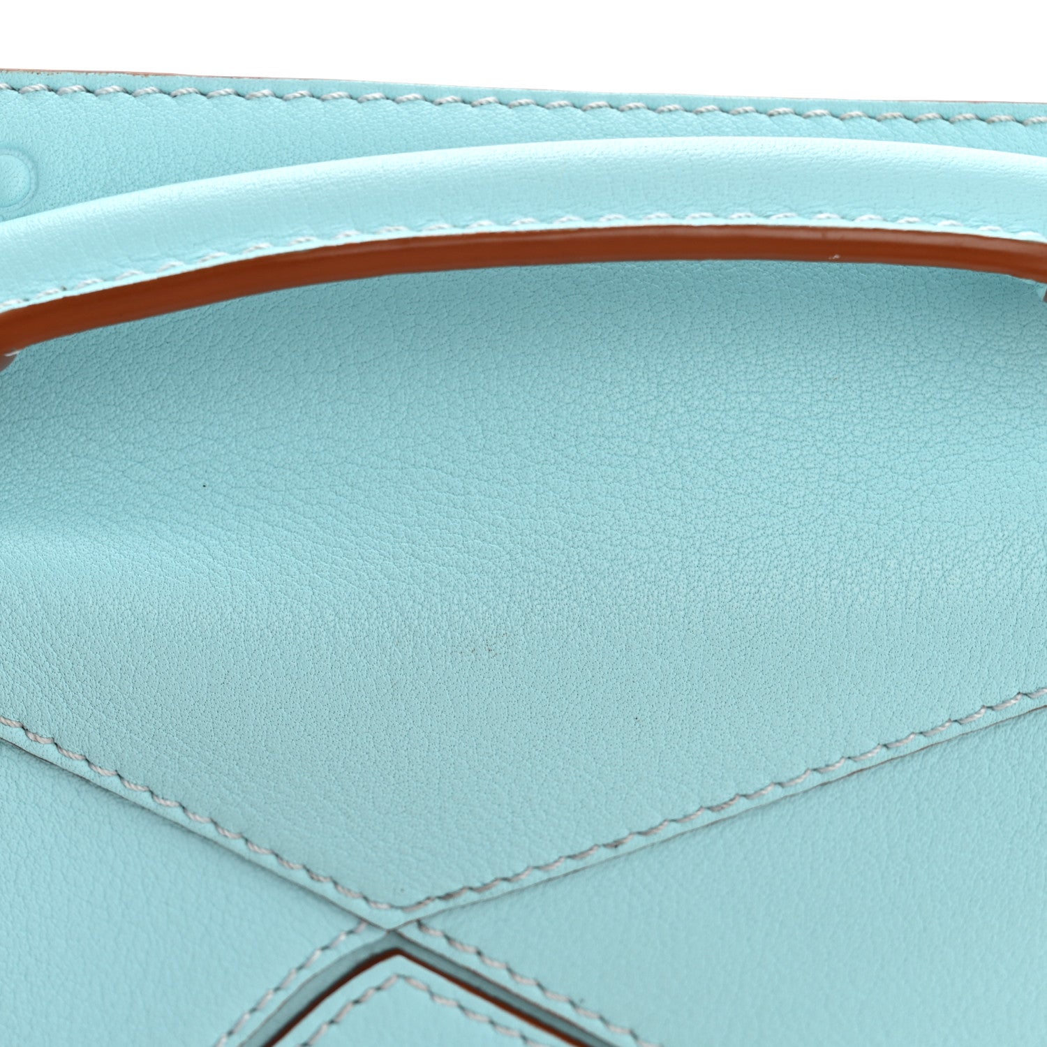Calfskin Nano Puzzle Bag Pacific Aqua