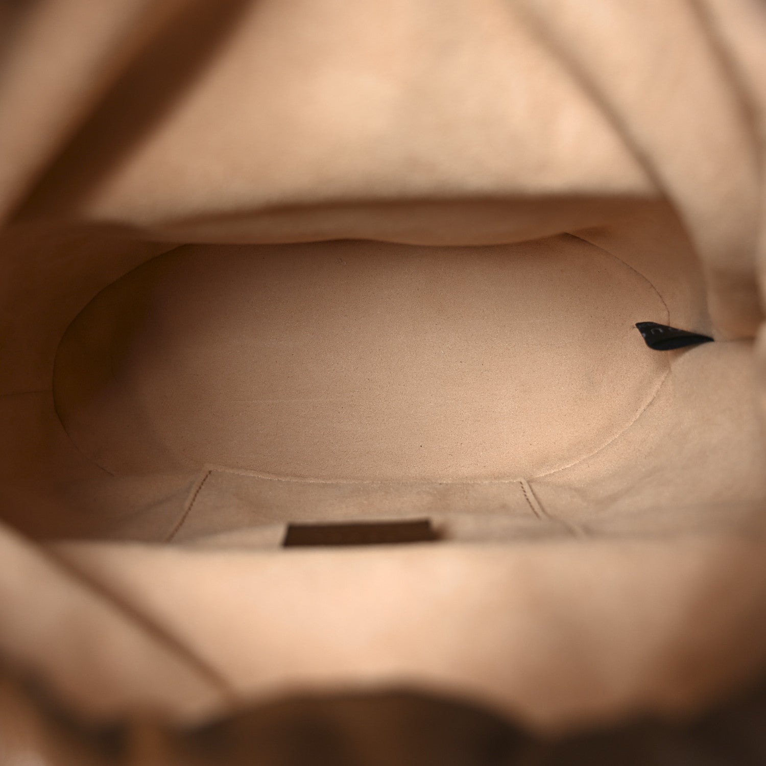 Monogram Textured Calfskin Horsebit 1955 Drawstring Bucket Bag Beige Brown Sugar