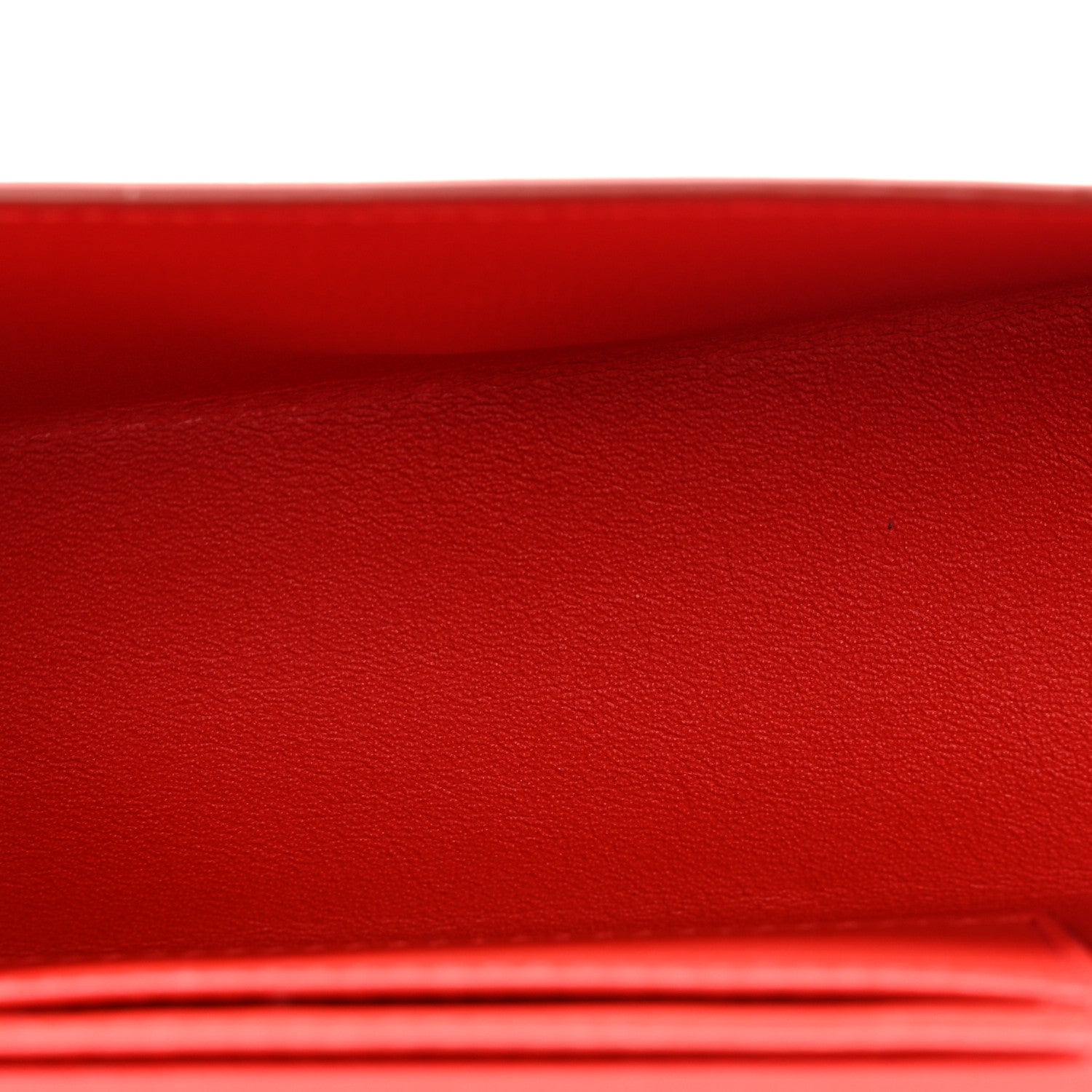 Brushed Calfskin Mini Geometric Clutch Bag Flame Red