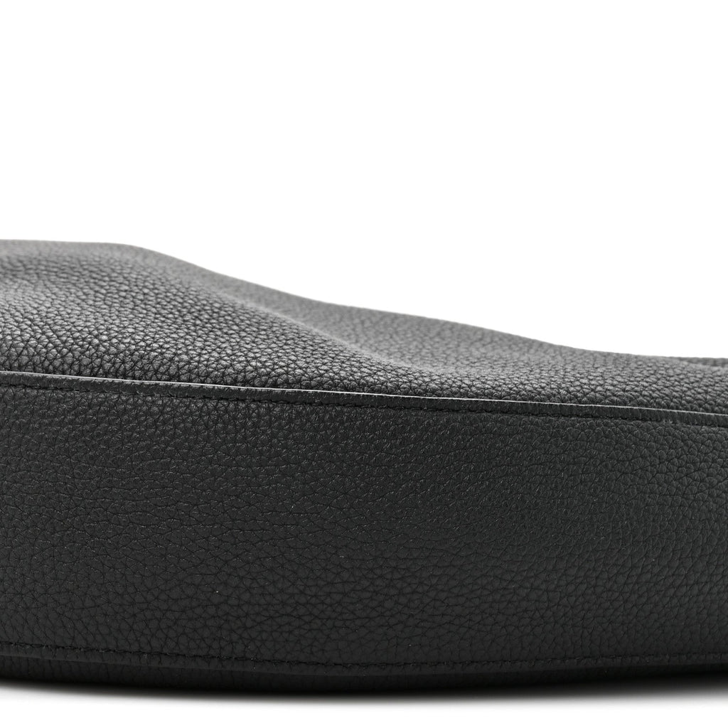 Pebbled Calfskin Augustina Hobo Black