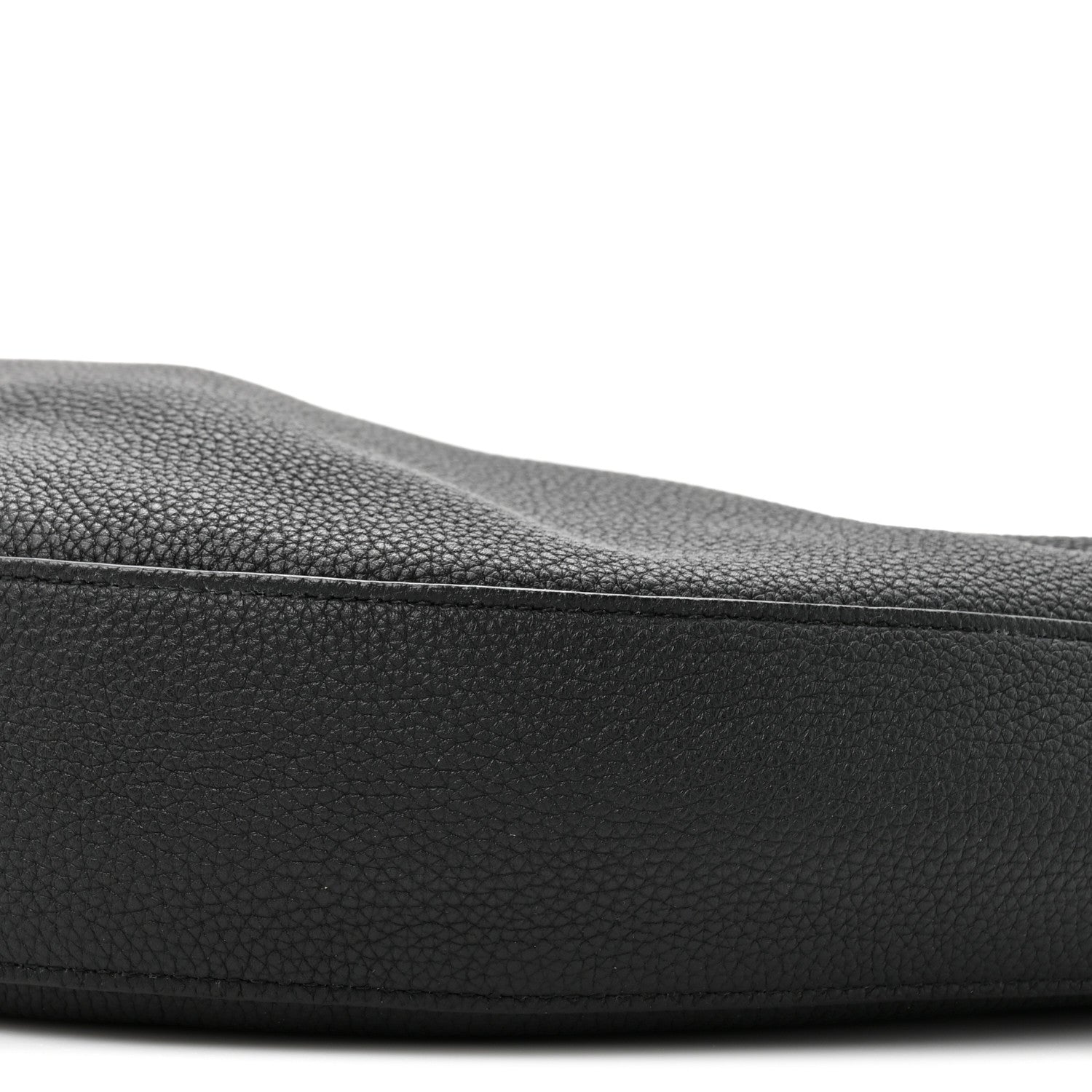 Pebbled Calfskin Augustina Hobo Black