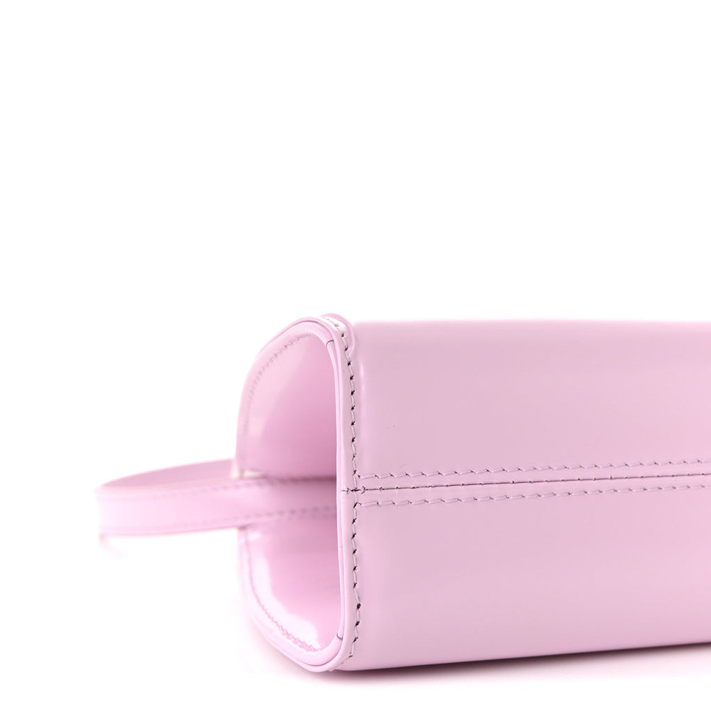 Brushed Calfskin Mini Wanda Top Handle Bag Bubble Gum