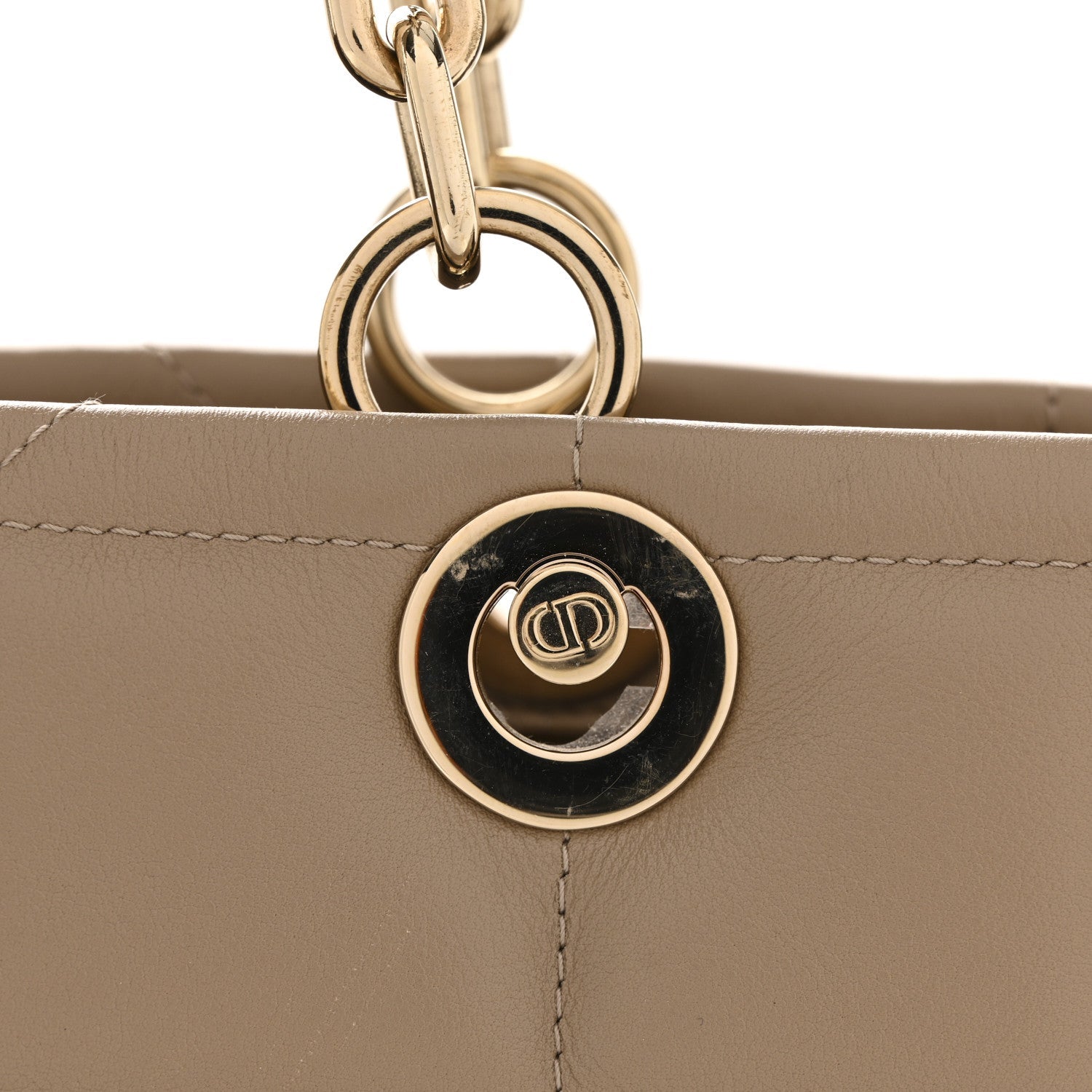 Calfskin Archicannage Medium Essential Tote Beige