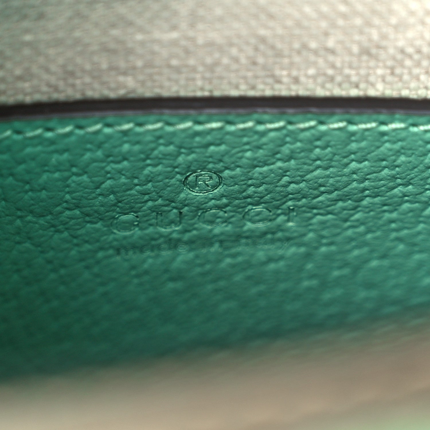 Monogram Jumbo GG Textured Dollar Calfskin Mini Tote Bag Pepperlight Mint