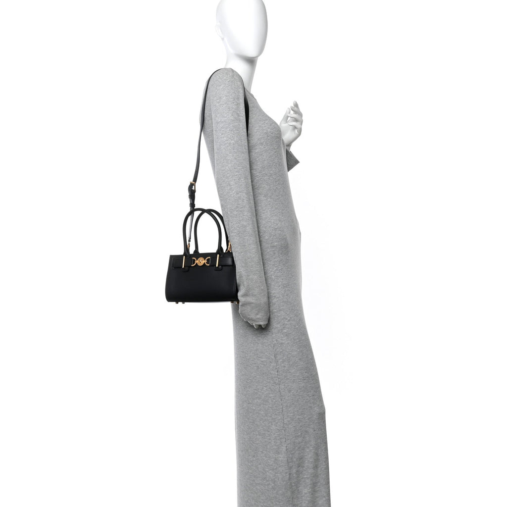 Calfskin Small Medusa '95 Tote Bag Black