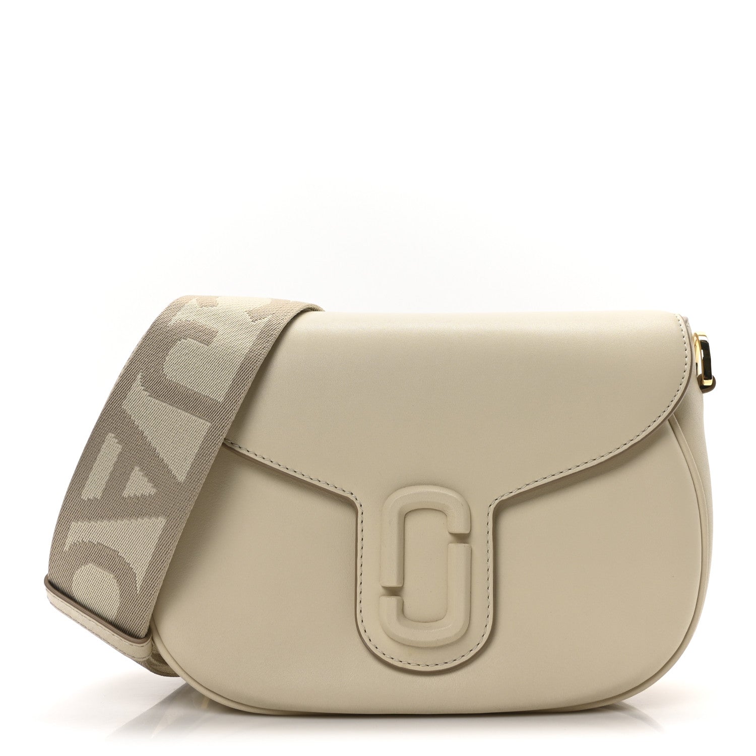 Calfskin Large The Covered J Marc Saddle Bag Cloud White