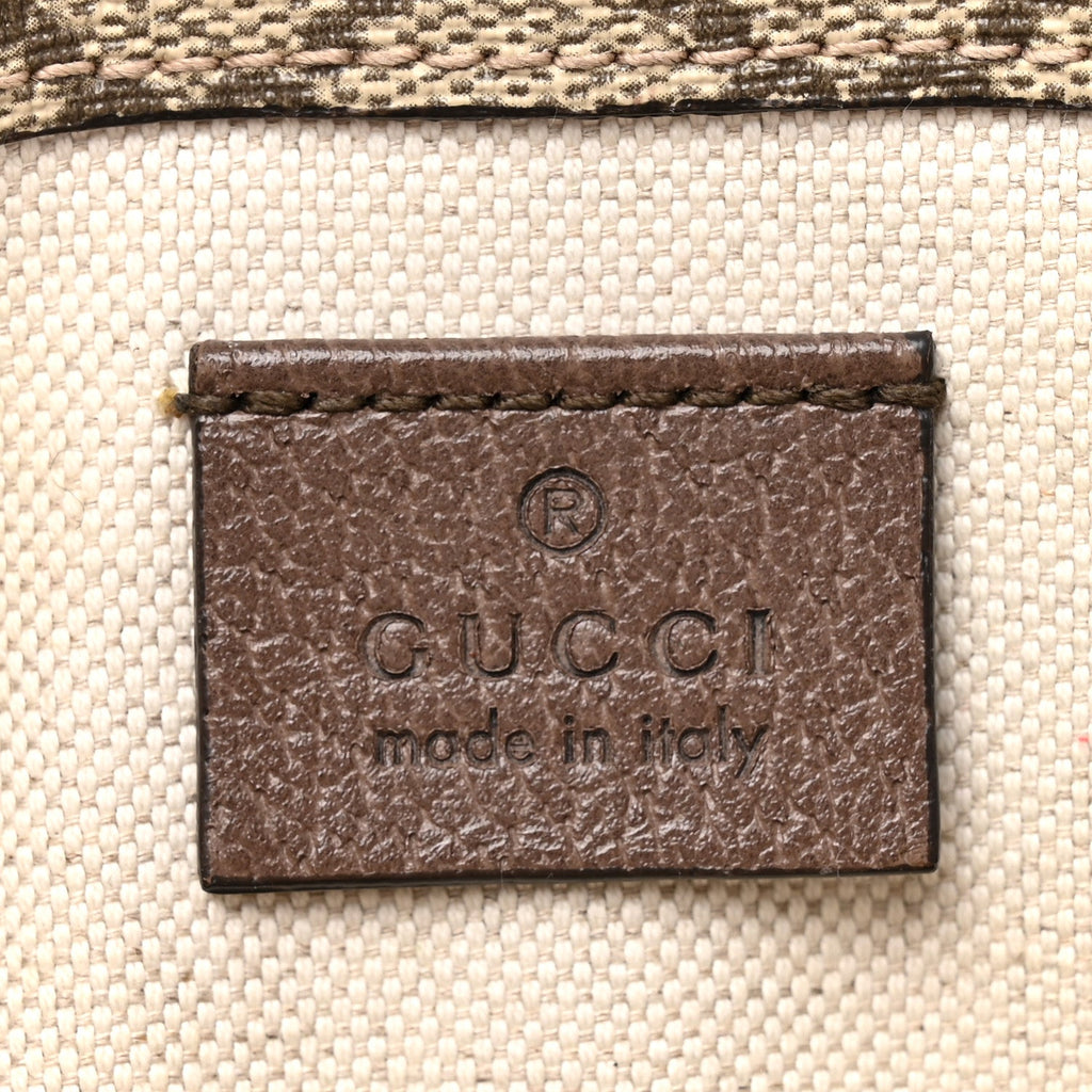GG Supreme Monogram Neo Vintage Web Belt Bag Brown