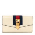 Calfskin Sylvie Continental Wallet White