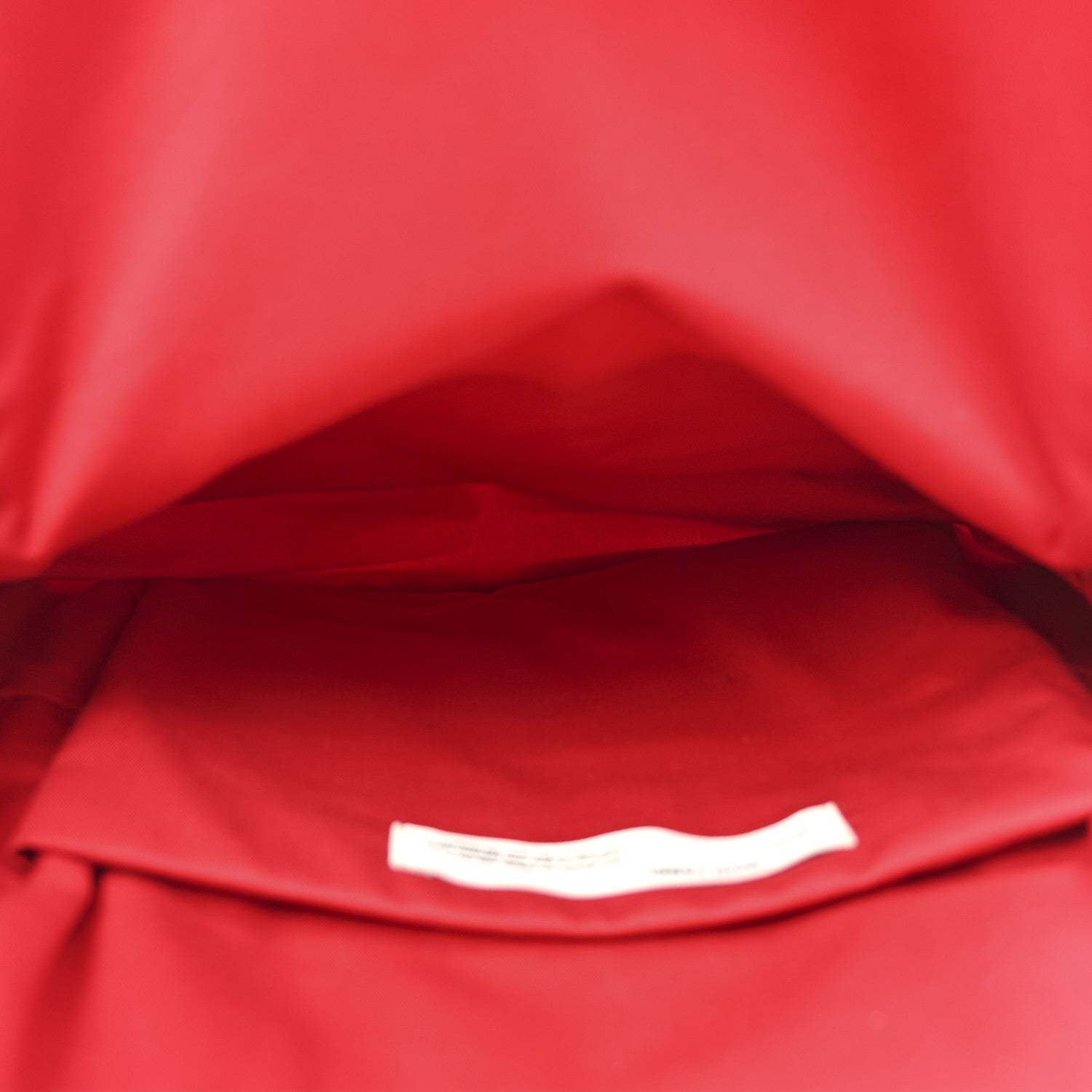 Canvas Quote Backpack Red White