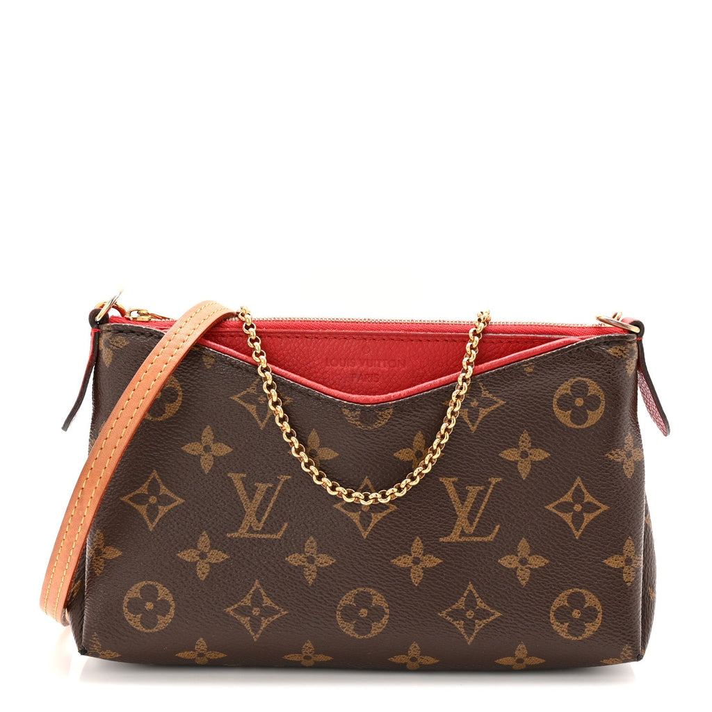 Monogram Pallas Clutch Cherry