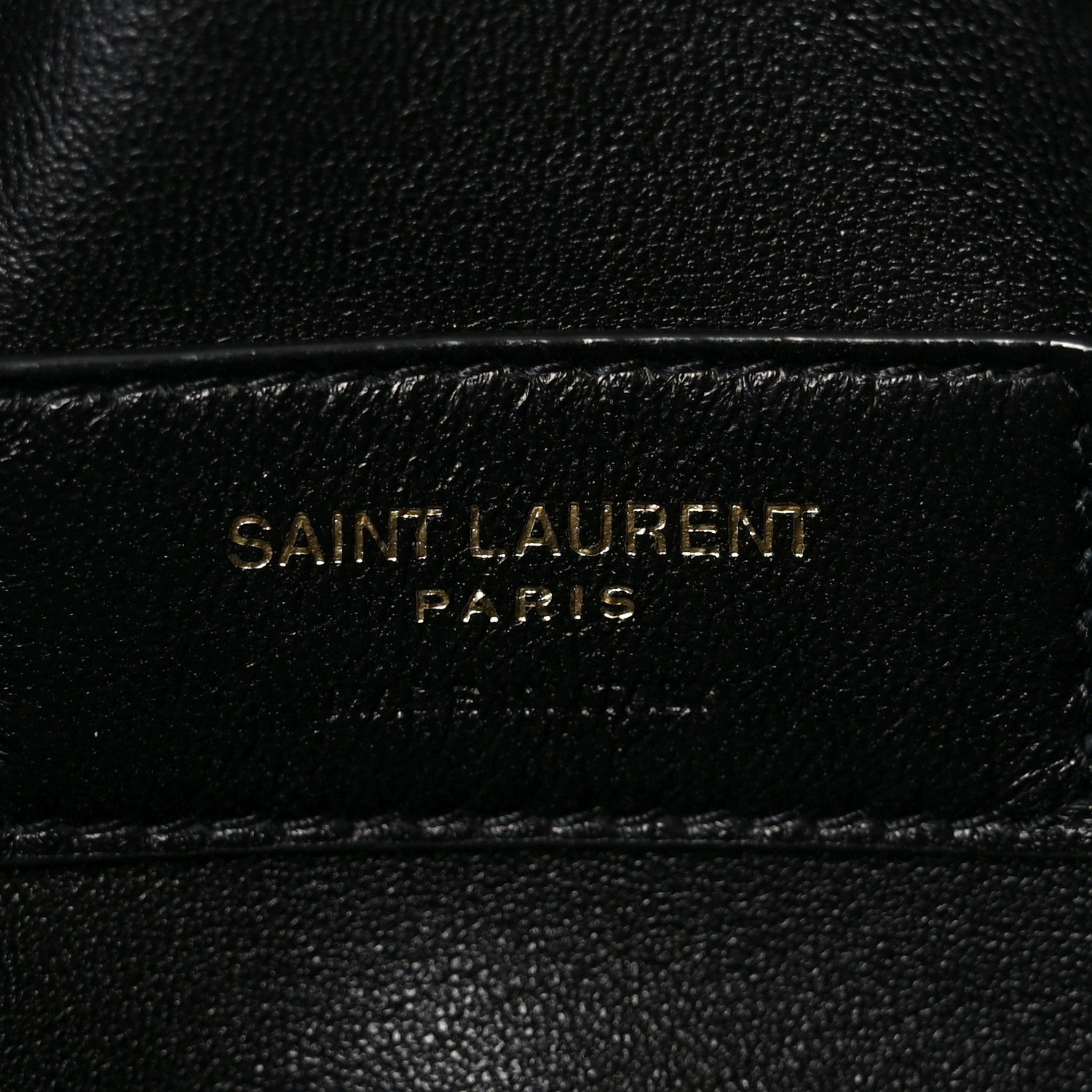 Lambskin Quilted Gaby Zipped Pouch Black
