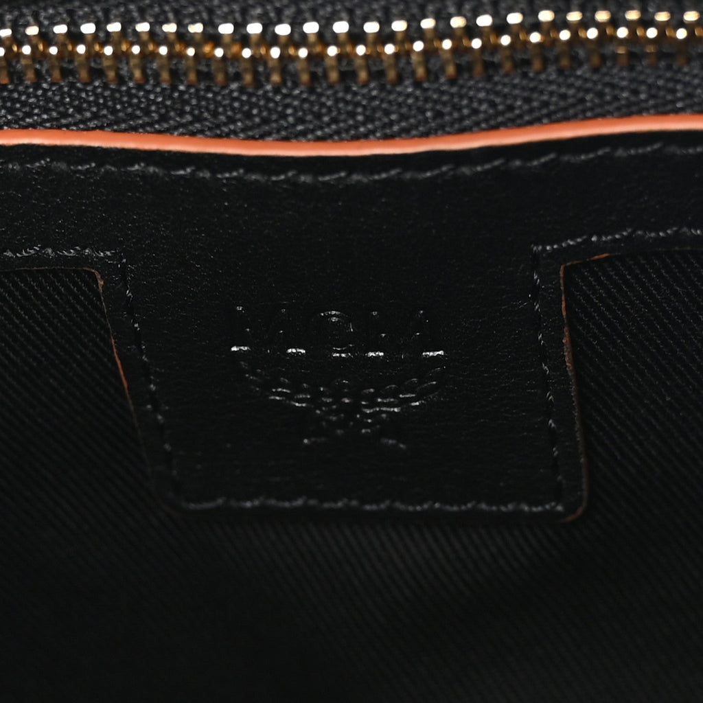 Calfskin Ottomar Monogram Medium Crossbody Pouch Black