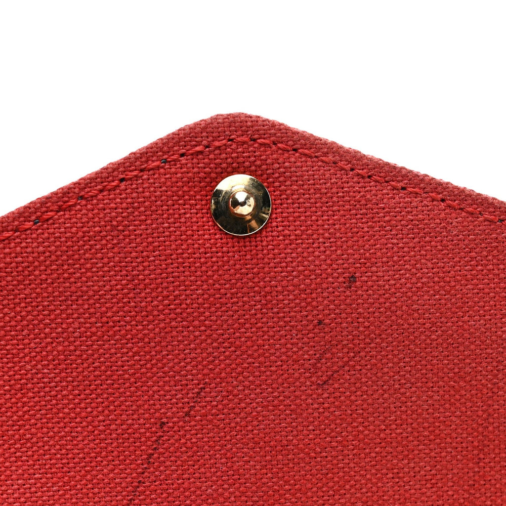 Empreinte Pochette Felicie Chain Wallet Marine Rouge