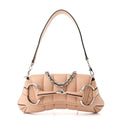 Nappa Vertical Matelasse Small Maxi Horsebit Chain Shoulder Bag Beige