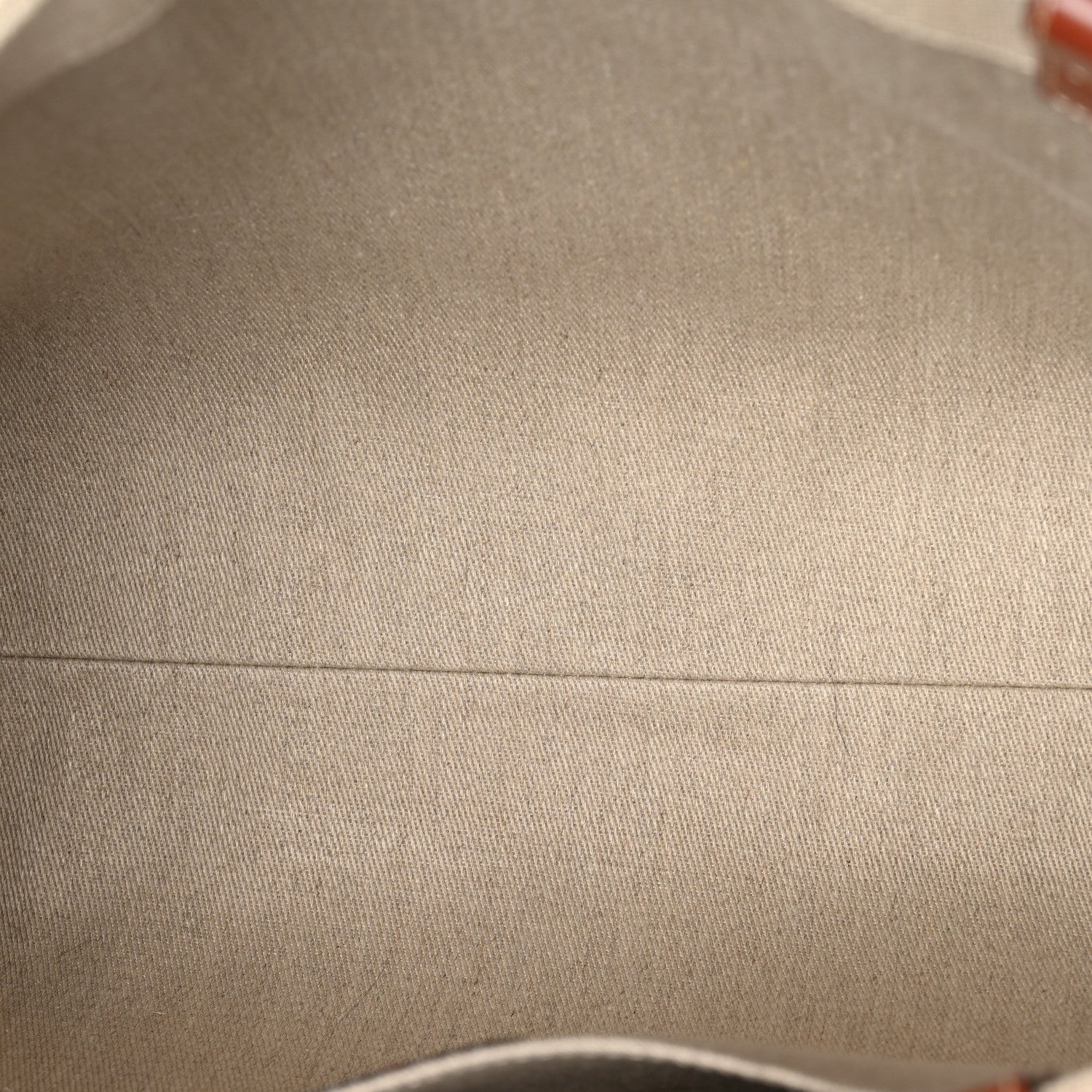 Cotton Calfskin Large Woody Ribbon Tote White Brown
