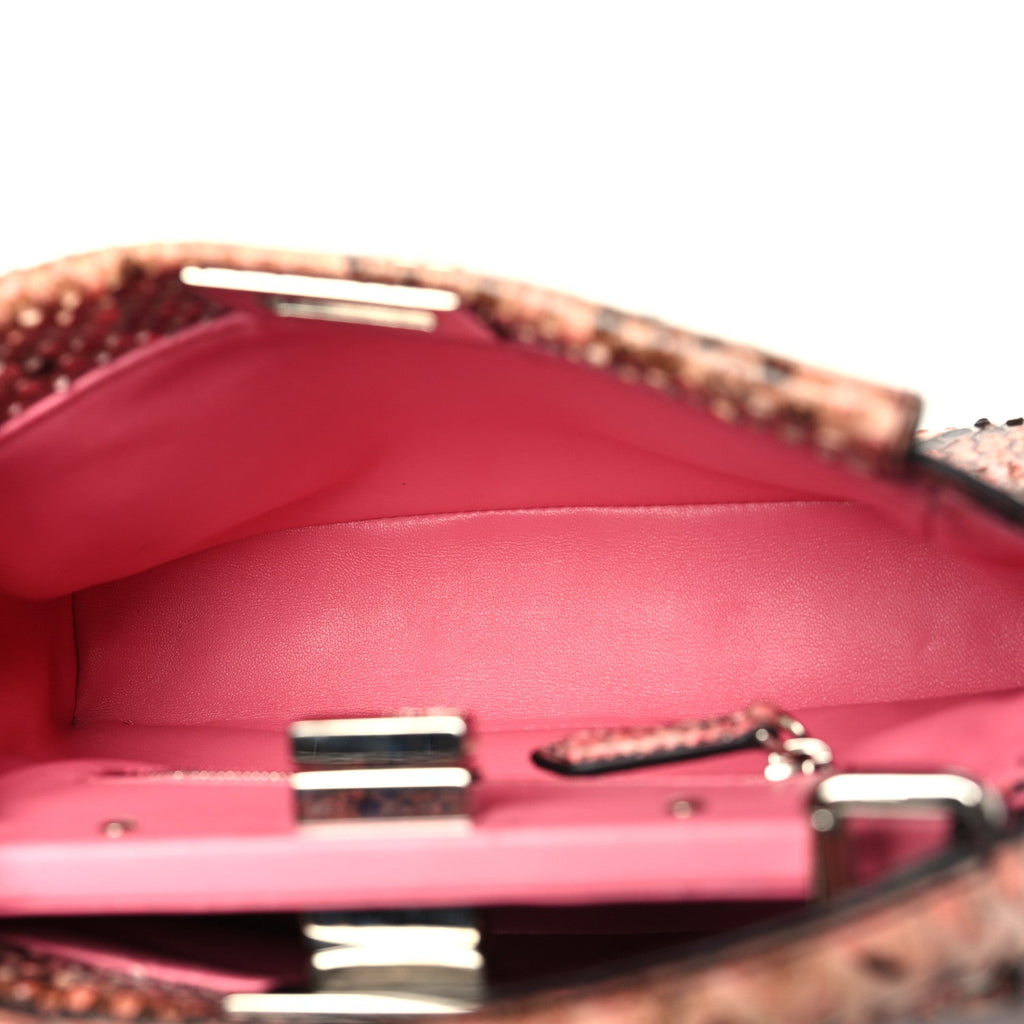 Snakeskin Shiny Nappa Mini Peekaboo Iconic Satchel Lollypop