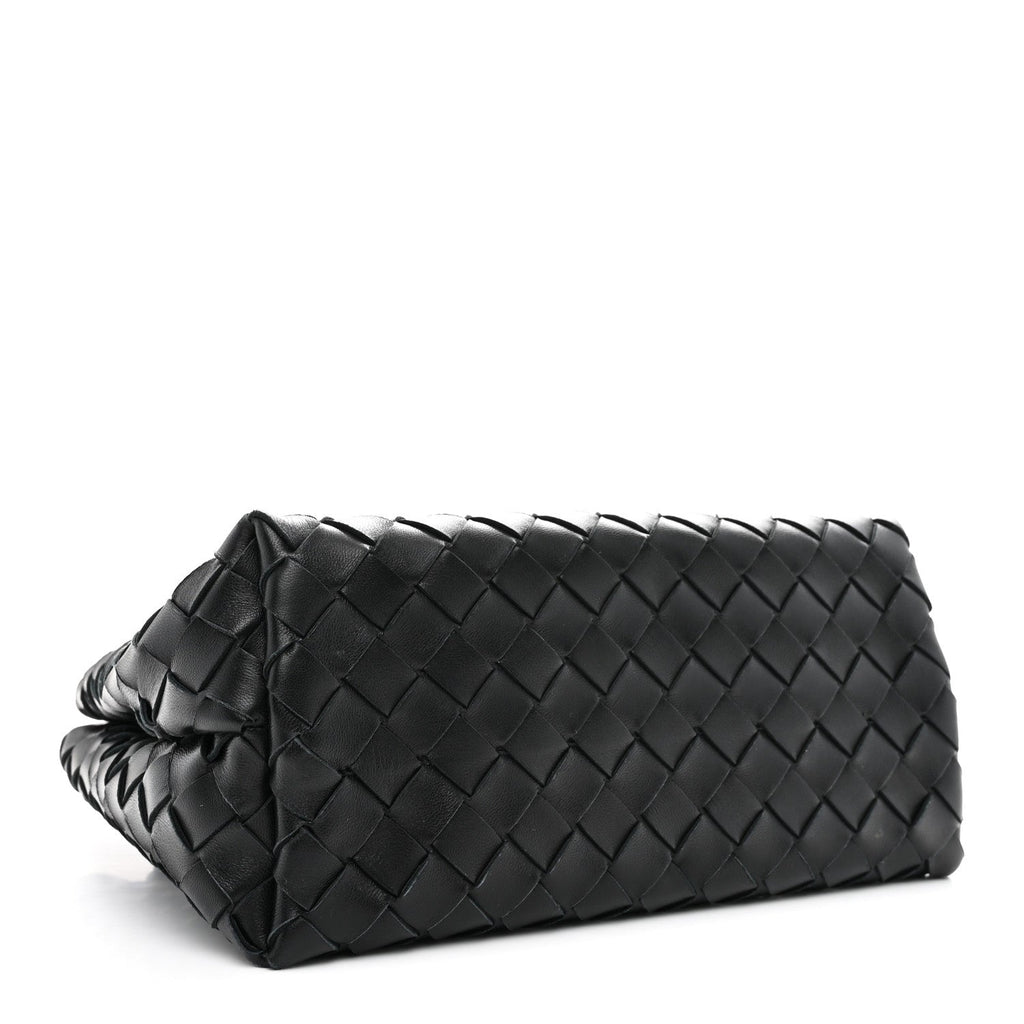 Nappa Intrecciato Small Andiamo Shoulder Bag Black