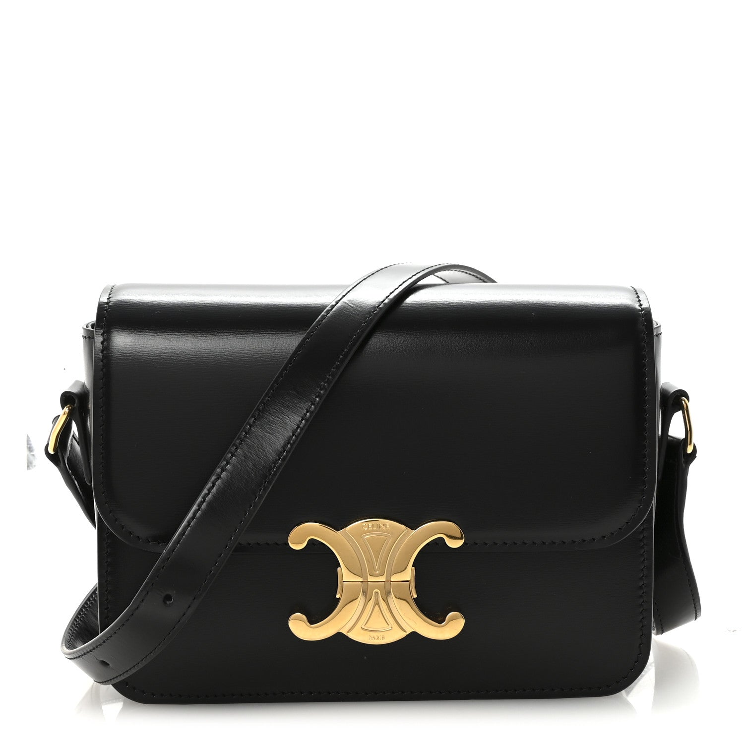 Shiny Calfskin Teen Triomphe Black