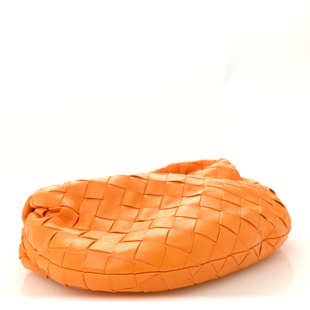Nappa Intrecciato Mini Jodie Tangerine