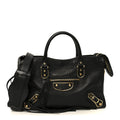 Chevre Gold Metallic Edge Hardware S City Black