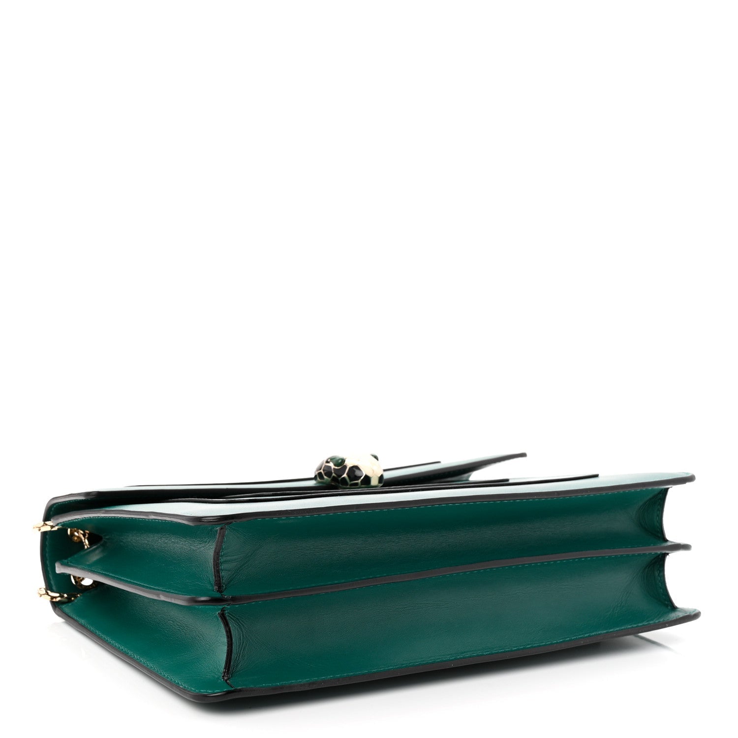 Calfskin Serpenti Forever Shoulder Bag Emerald Green
