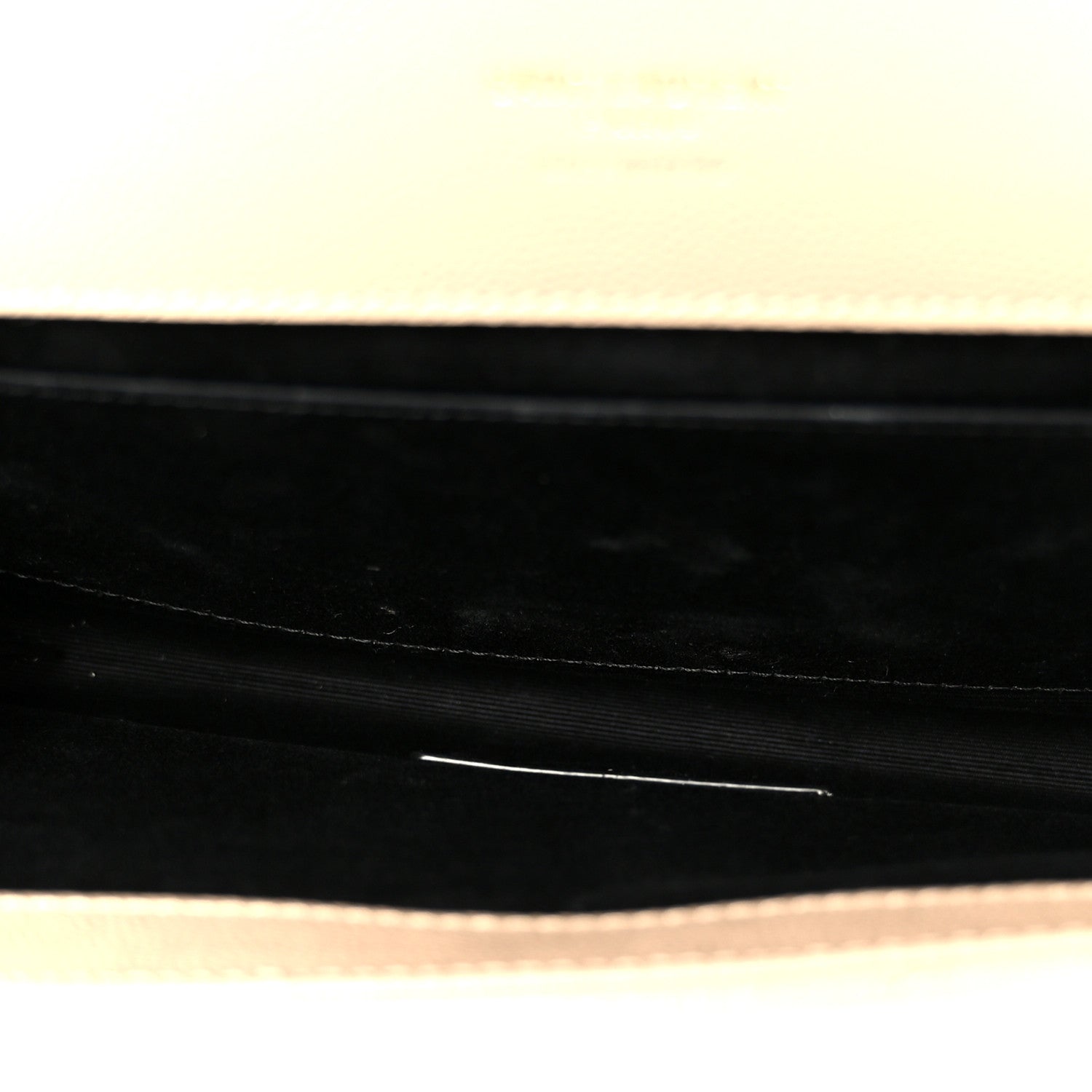 Grain De Poudre Matelasse Chevron Monogram Cassandre Flap Pouch Dark Beige