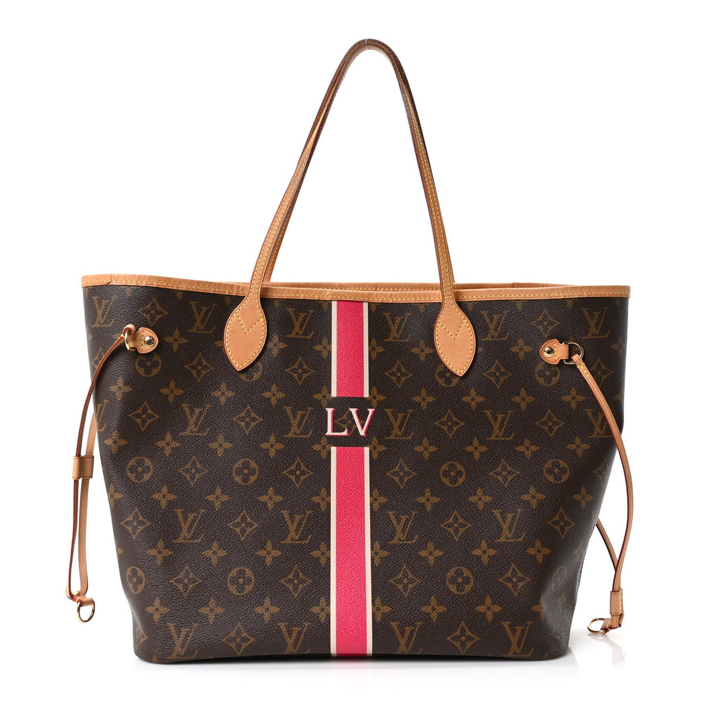 Monogram My LV Heritage Neverfull MM Fuchsia White