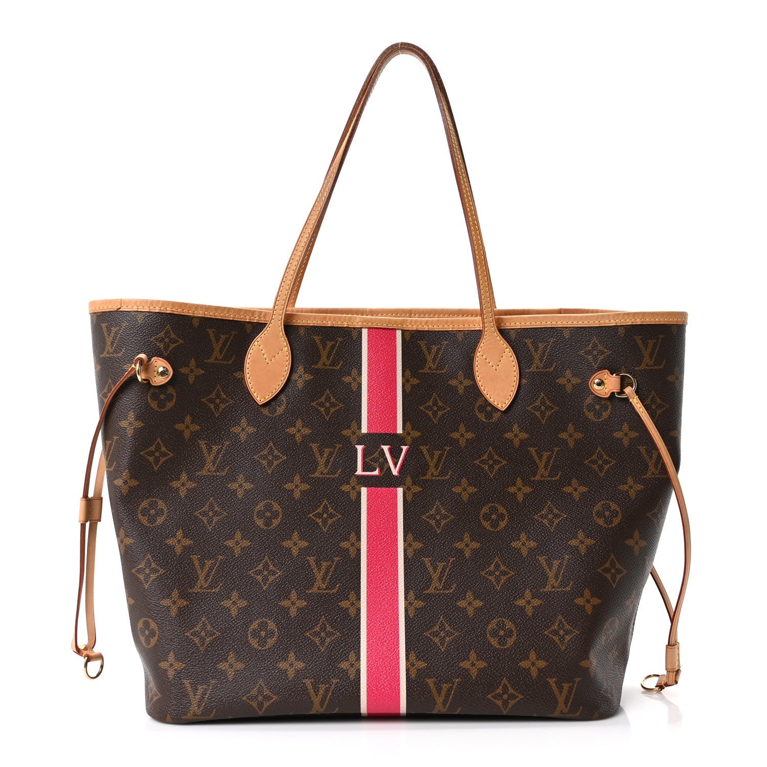 Monogram My LV Heritage Neverfull MM Fuchsia White