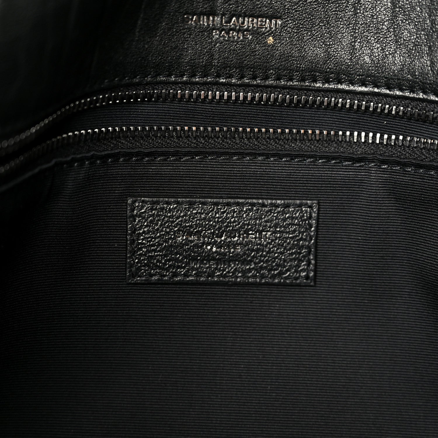 Grained Lambskin Monogram Large Niki Chain Satchel Black