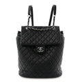 Calfskin Quilted Small Urban Spirit Backpack Black