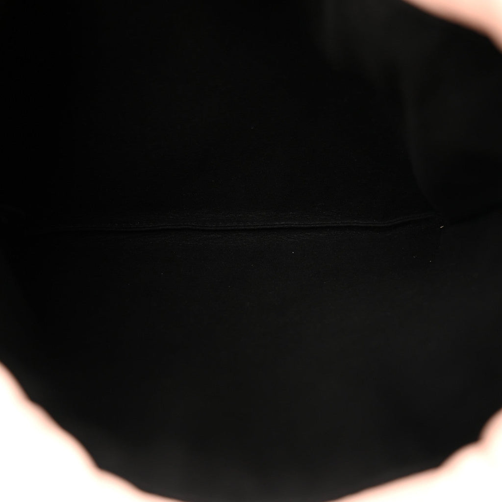 Soft Nappa Logo Small Drawstring Pouch Bag Rosa Quarzo Black
