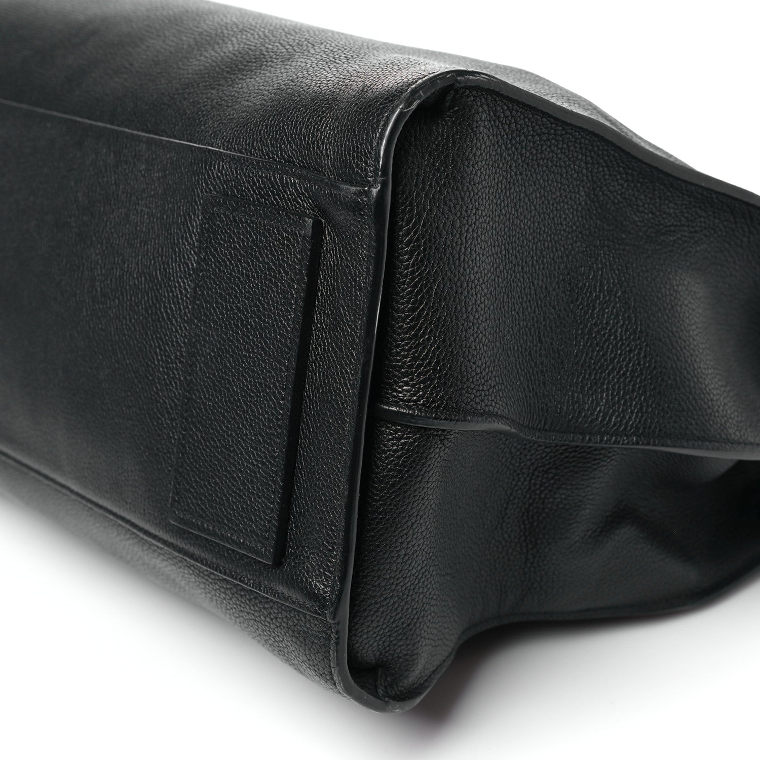 Grained Calfskin Medium Souple Sac De Jour Duffle Black