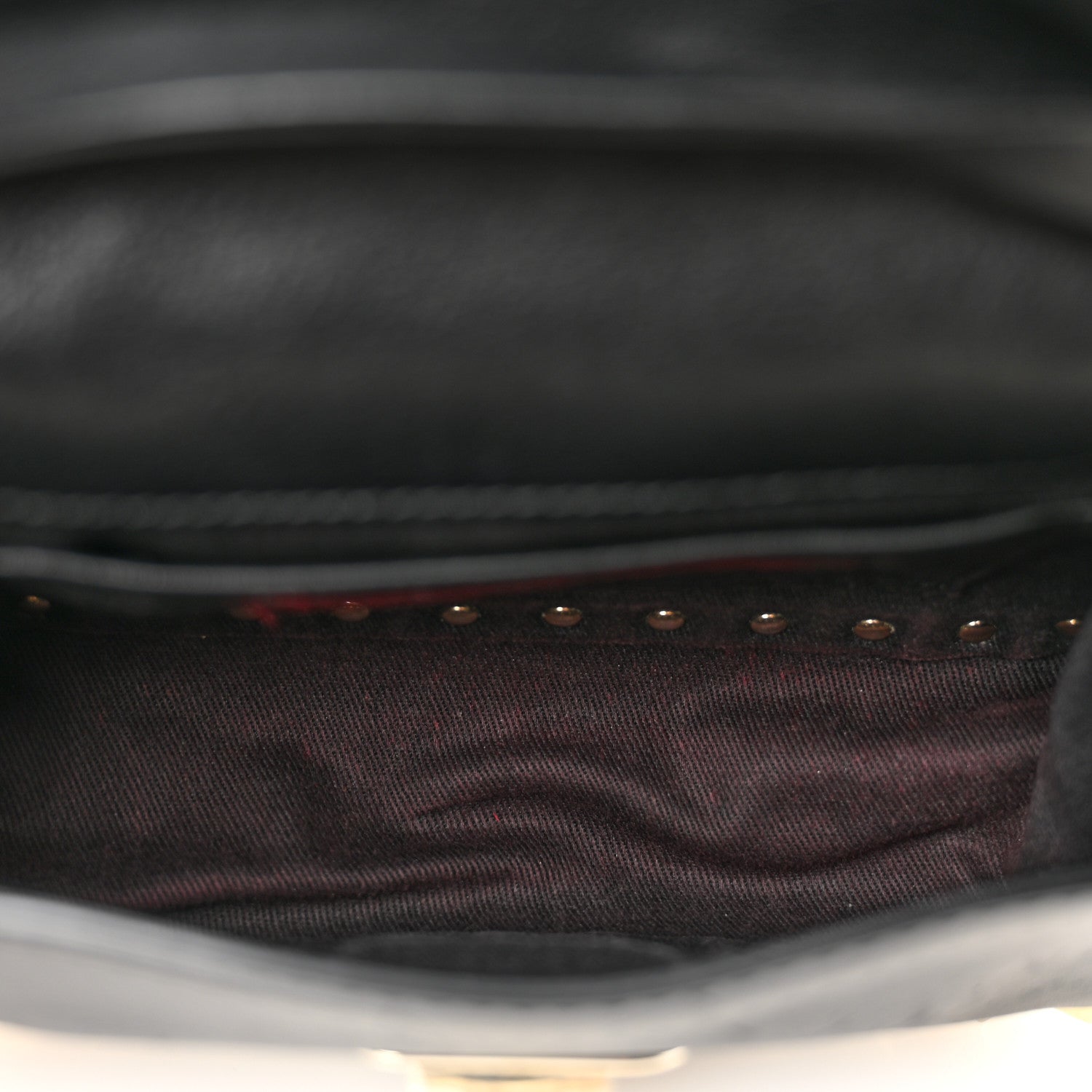 Vitello Mini Rockstud Flap Saddle Crossbody Bag Black