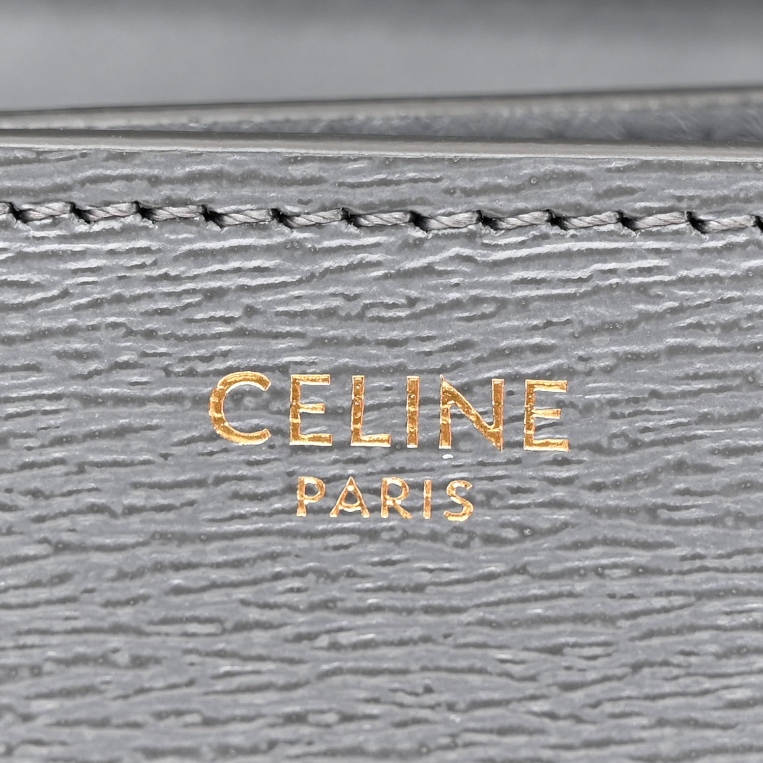 Liege Calfskin Medium Classic Box Flap Bag Grey