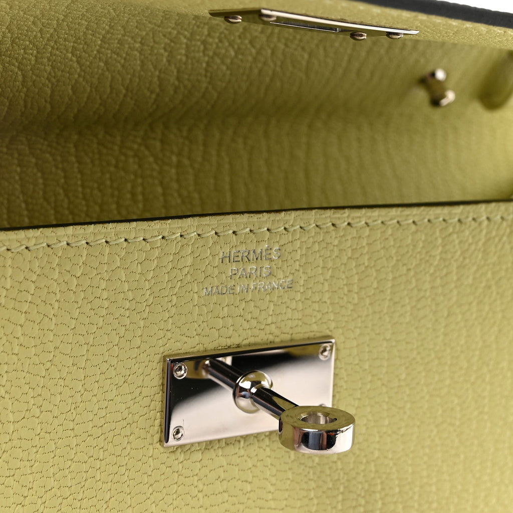 Chevre Mysore Kelly Wallet To Go Jaune Bourgeon