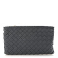 Nappa Intrecciato Small Zip Pouch Thunder