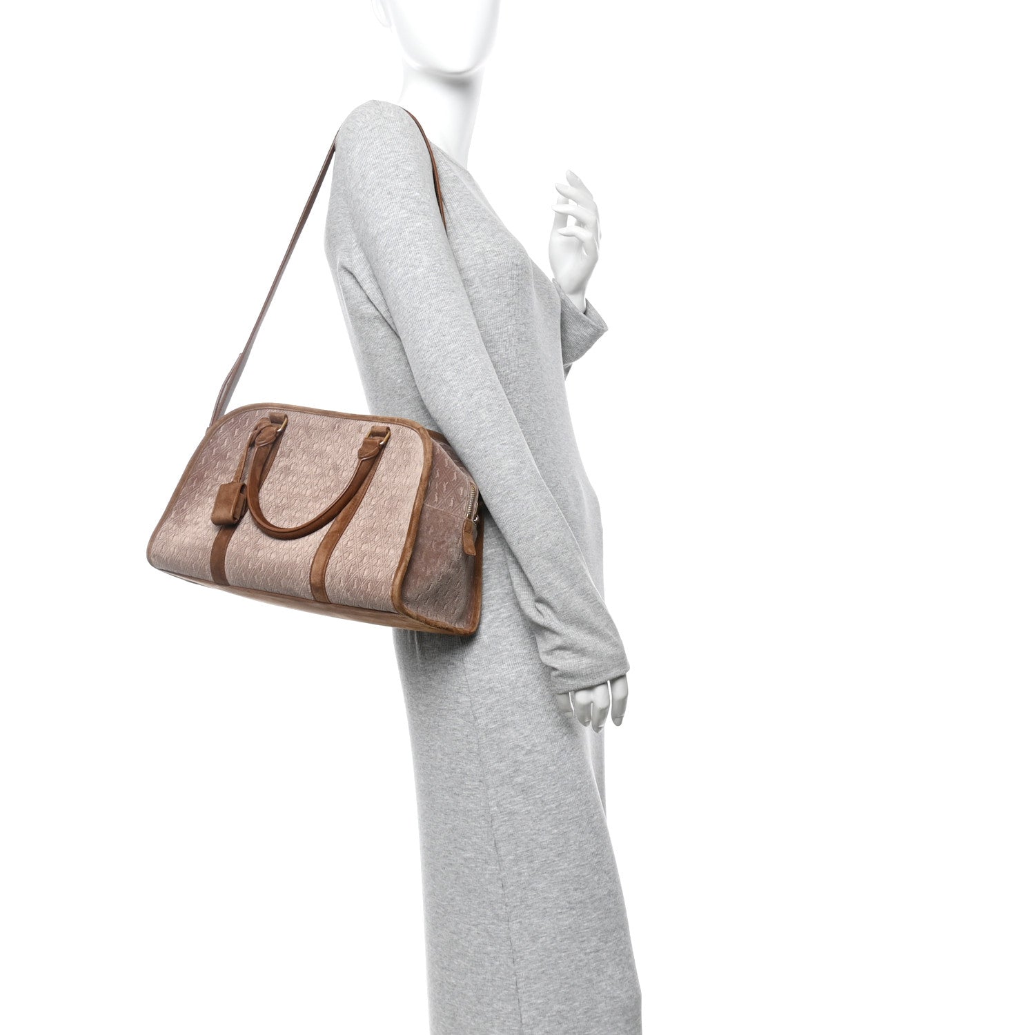 Velvet Suede Le Monogramme Duffle Red Cigar